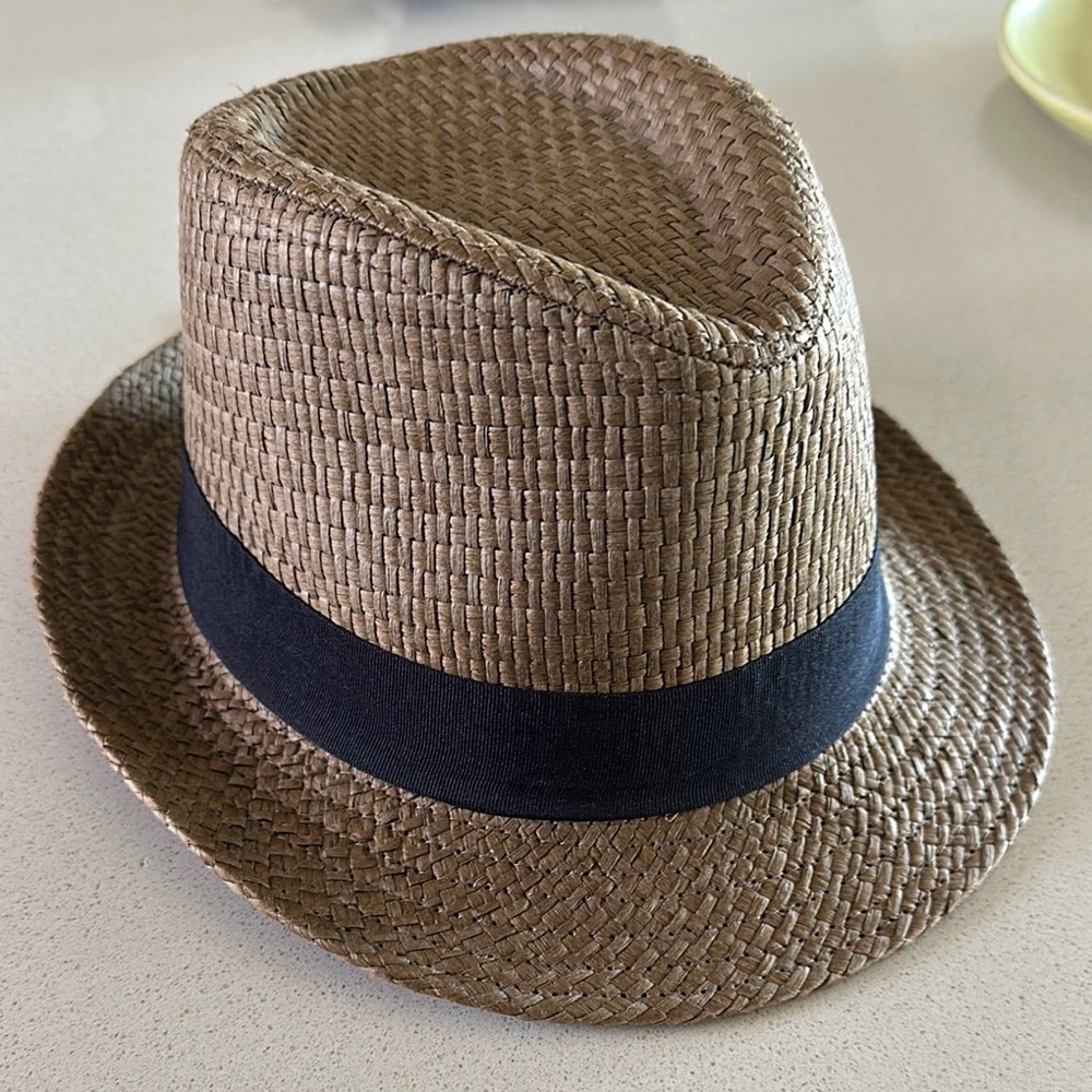 Stylish Brown Fedora Hat with Black Band